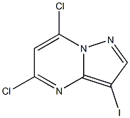 5,7-dichloro-3-iodopyrazolo[1,5-a]pyriMidine 化学構造式
