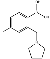 4-fluoro-2-(pyrrolidin-1-ylMethyl)phenylboronic acid Structure