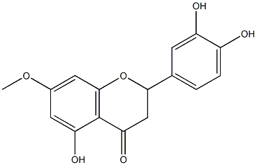 5,3',4'-Trihydroxy-7-Methoxyflavanone Structure