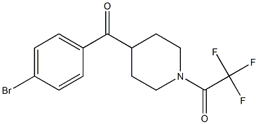 2,2,2-trifluoro-1-(4-(4-broMobenzoyl)piperidin-1-yl)ethanone Structure