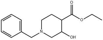 ethyl 1-benzyl-3-hydroxypiperidine-4-carboxylate Structure