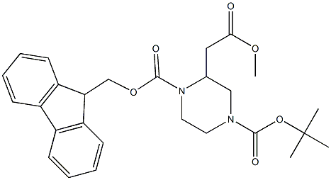 1-(9H-fluoren-9-yl)Methyl 4-tert-butyl 2-(2-Methoxy-2-oxoethyl)piperazine-1,4-dicarboxylate