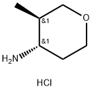 trans-3-Methyl-4-aMinotetrahydropyran hydrochloride Struktur