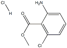 2-氨基-6-氯苯羧酸甲酯盐酸盐, 1619264-45-7, 结构式