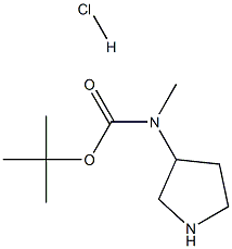 (吡咯烷-3-基)氨基甲酸叔丁酯盐酸盐,1610028-41-5,结构式