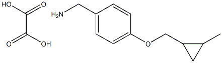 (4-((2-Methylcyclopropyl)Methoxy)phenyl)MethanaMine oxalate Structure