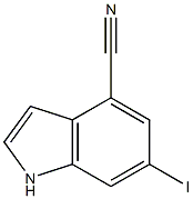 4-Cyano-6-Iodo-indole, 1448259-92-4, 结构式