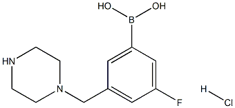 (3-fluoro-5-(piperazin-1-ylMethyl)phenyl)boronic acid hydrochloride|(3-氟-5-(哌嗪-1-基甲基)苯基)硼酸盐酸