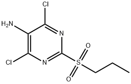 4,6-dichloro-2-(propylsulfonyl)pyriMidin-5-aMine Struktur