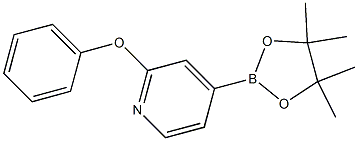 2-phenoxy-4-(4,4,5,5-tetraMethyl-1,3,2-dioxaborolan-2-yl)pyridine Structure
