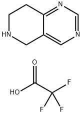 2,2,2-トリフルオロ酢酸5,6,7,8-テトラヒドロピリド[4,3-D]ピリミジン 化学構造式