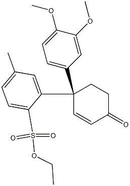 (R)-2-(3',4'-DiMethoxy-4-oxo-1,2,3,4-tetrahydro-[1,1'-biphenyl]-1-yl)ethyl 4-Methylbenzenesulfonate Structure