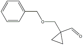 1-((Benzyloxy)Methyl)cyclopropanecarbaldehyde Structure