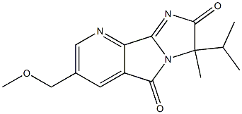 3-Isopropyl-7-(MethoxyMethyl)-3-Methyl-2H-iMidazo[1',2':1,2]pyrrolo[3,4-b]pyridine-2,5(3H)-dione Structure