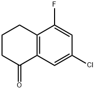 7-chloro-5-fluoro-3,4-dihydronaphthalen-1(2H)-one Struktur