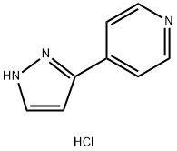 4-(1H-吡唑-3-基)吡啶盐酸盐 结构式