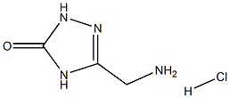 5-Oxo-4,5-dihydro-1H-[1,2,4]triazol-3-ylMethylaMine hydrochloride Structure