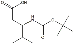 Boc-L-b-leucine Structure