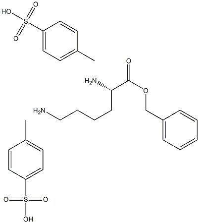 L-lysine benzyl ester di-4-toluenesulfonate salt Structure