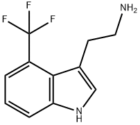 2-(4-(trifluoroMethyl)-1H-indol-3-yl)ethanaMine 化学構造式