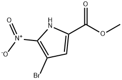 4-BroMo-5-nitro-1H-pyrrole-2-carboxylic acid Methyl ester Structure