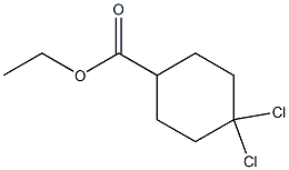 Ethyl 4,4-dichlorocyclohexanecarboxylate, 444578-35-2, 结构式