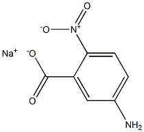 5-アミノ-2-ニトロ安息香酸ナトリウム 化学構造式