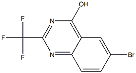 6-bromo-2-(trifluoromethyl)quinazolin-4-ol,,结构式