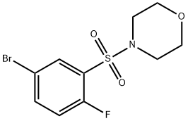 4-((5-溴-2-氟苯基)磺酰)吗啉, 1643915-62-1, 结构式