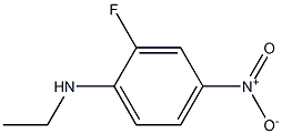 2-氟-N-乙基-4-硝基苯胺,,结构式