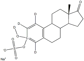 Estrone-d4 3-Sulfate Sodium Salt Struktur