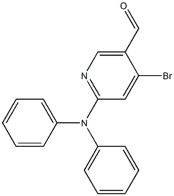 4-broMo-6-(diphenylaMino)nicotinaldehyde Struktur