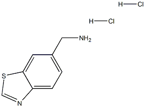 6-苯并噻唑甲胺二盐酸盐 结构式