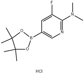 2-(N,N-ジメチルアミノ)-3-フルオロピリジン-5-ボロン酸ピナコールエステル塩酸塩 price.