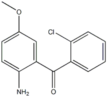 (2-aMino-5-Methoxyphenyl)(2-chlorophenyl)Methanone 结构式