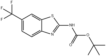 (6-TrifluoroMethyl-benzothiazol-2-yl)-carbaMic acid tert-butyl ester Structure