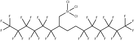 5,5,6,6,7,7,8,8,9,9,10,10,10-TRIDECAFLUORO-2-(TRIDECAFLUOROHEXYL)DECYLTRICHLOROSILANE, 95%,1621953-16-9,结构式