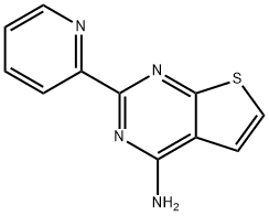 2-(Pyridin-2-yl)thieno[2,3-d]pyriMidin-4-aMine Structure