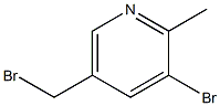 3-BroMo-5-(broMoMethyl)-2-Methylpyridine,,结构式