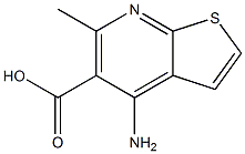 4-AMino-6-Methylthieno[2,3-b]pyridine-5-carboxylic acid,,结构式