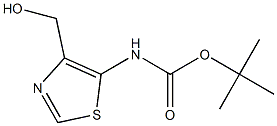 tert-Butyl [4-(hydroxyMethyl)thiazol-5-yl]carbaMate,,结构式