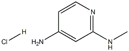 N2-メチルピリジン-2,4-ジアミン塩酸塩 化学構造式