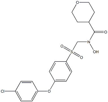 4-[4-(4-chloro-phenoxy)-benzenesulfonylMethyl]-tetrahydro-pyran-4-carboxylic acid hydroxyaMide Struktur