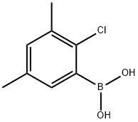 2-chloro-3,5-diMethylphenylboronicacid Struktur
