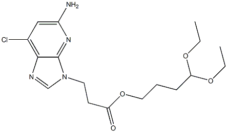 (R)-2-((5-aMino-7-chloro-3H-iMidazo[4,5-b]pyridin-3-yl)Methyl)-4,4-diethoxybutyl acetate Structure