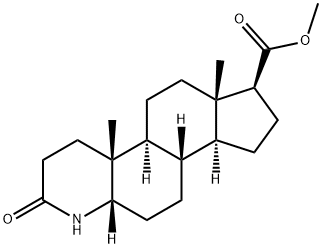 Methyl 4-aza-5beta-Androsta-3-oxo-17beta-Carboxylate (Beta isoMer) Structure