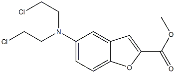 Methyl 5-(bis(2-chloroethyl)aMino)benzofuran-2-carboxylate Struktur