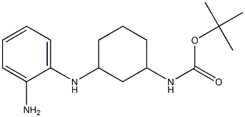 tert-butyl (3-((2-aMinophenyl)aMino)cyclohexyl)carbaMate Structure