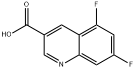 ethyl 5,7-difluoroquinoline-3-carboxylate 化学構造式