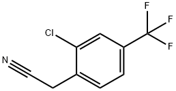 2-Chloro-4-(trifluoroMethyl)phenylacetonitrile, 97% Structure